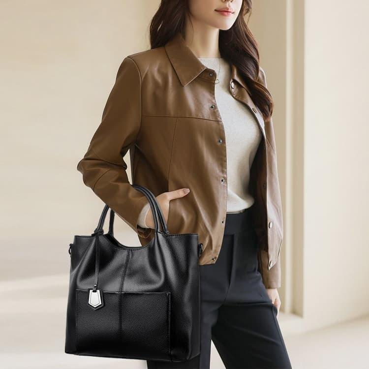 Lychee Pattern Large Capacity Tote Bag Women's Shoulder Messenger Bag