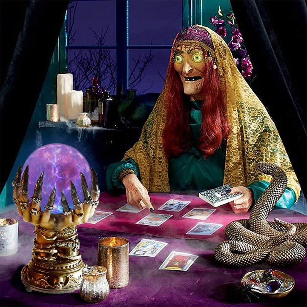 Glowing Witch Crystal Ball Touch Witch Hand Magic Ball Personalized   Halloween