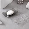 1PC Transparent Soap Box High-End Bathroom Glacier Patterned Soap Storage Rack For Household Use Soap Box