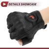 HEROFFIX Motorcycle Smartphone 1 Size L Gloves, Leather, Compatible, Non-Slip, Shockproof, Durable, Spring, Summer, Autumn, Winter, Pair,