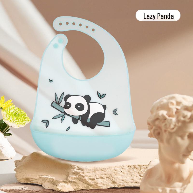 Ultra-Thin Waterproof Silicone Bib for Babies - Soft and Durable Drool and Food Catcher