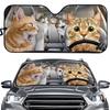 Hot Sale, Puppy Printing, Car Sunshade Logo Sun Block Car Sunshade Block