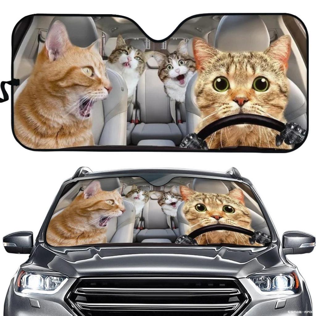 Hot Sale, Puppy Printing, Car Sunshade Logo Sun Block Car Sunshade Block