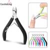 New Nail Cuticle Scissors Manicure Remover Dead Skin Nippers Stainless Steel Cuticle Cutters Fingernail Clipper Silicone Handle