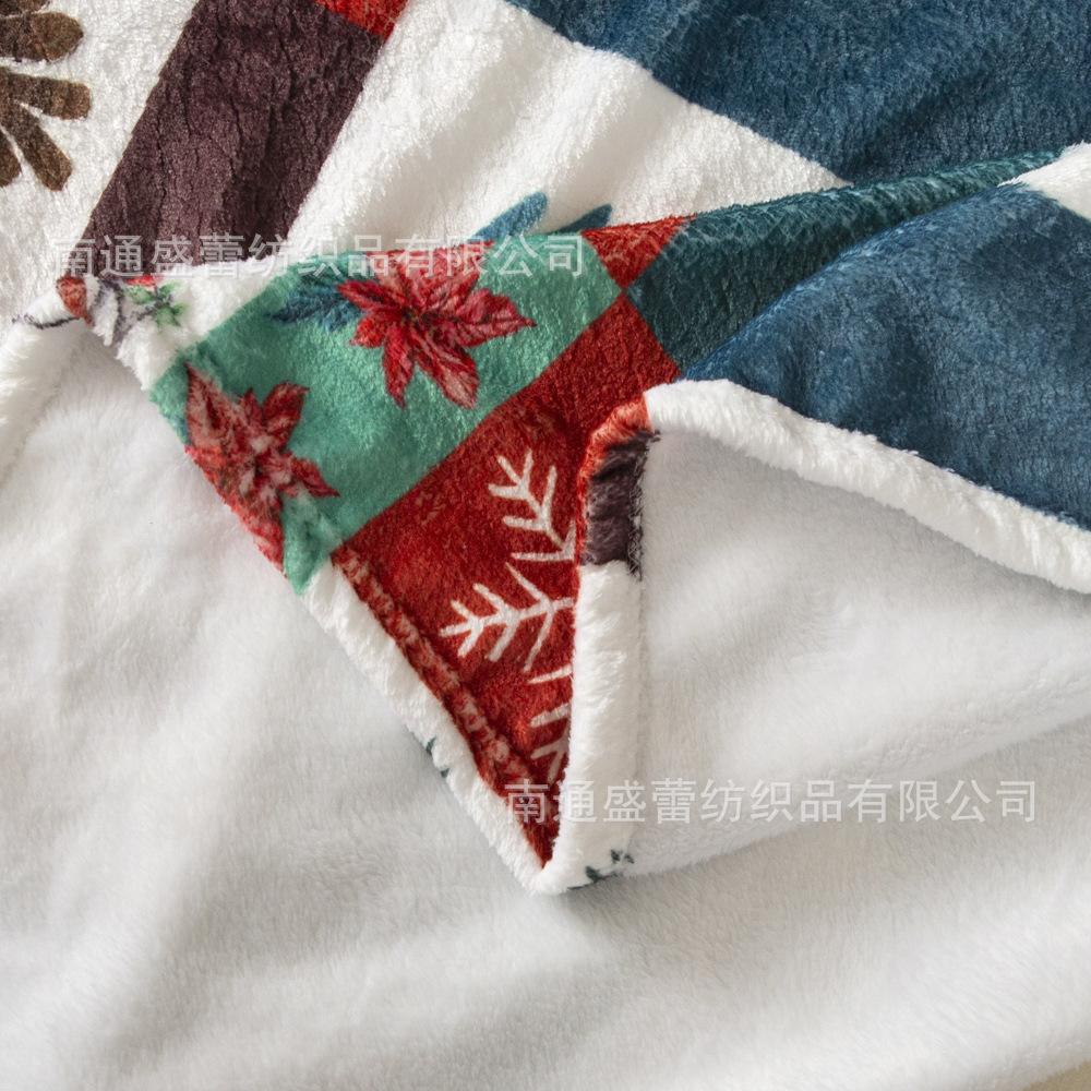 3D Digital Printing Flannel Blanket Sofa Blanket Blanket Single Layer Thickening