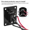 12V Waterproof Toggle Switch Heavy Duty Waterproof Toggle Switch 2 Pin ON/Off SPST with Mounting Plate Weatherproof Boot Cover