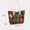 Bohemian Geometric Pattern Tote Bag Casual Large Capacity Daily Shoulder Bag for Women