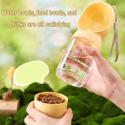 350/550ML Portable Dog Water Bottle Leak-Proof Puppy Water Bowl Large Capacity Outdoor Travel Pet Water Dispenser