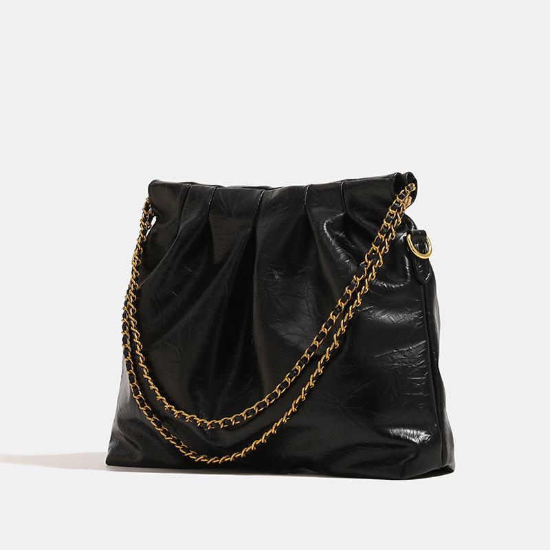 

Women s Large-capacity Bag Commuter Chain Tote Bag High-end Shoulder Bag Fashion All-match Handbag 34cm*10cm*24cm чёрный