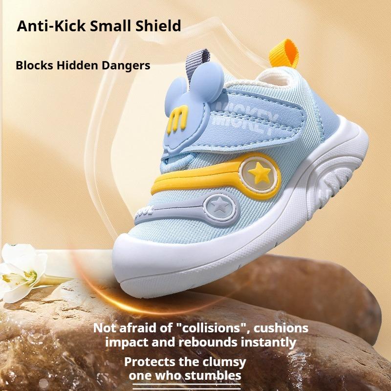 New Spring Autumn Lightweight Toddler Walking Shoes Cartoon Anti-Slip Stay-On Sports Sneakers for Baby Boys Girls