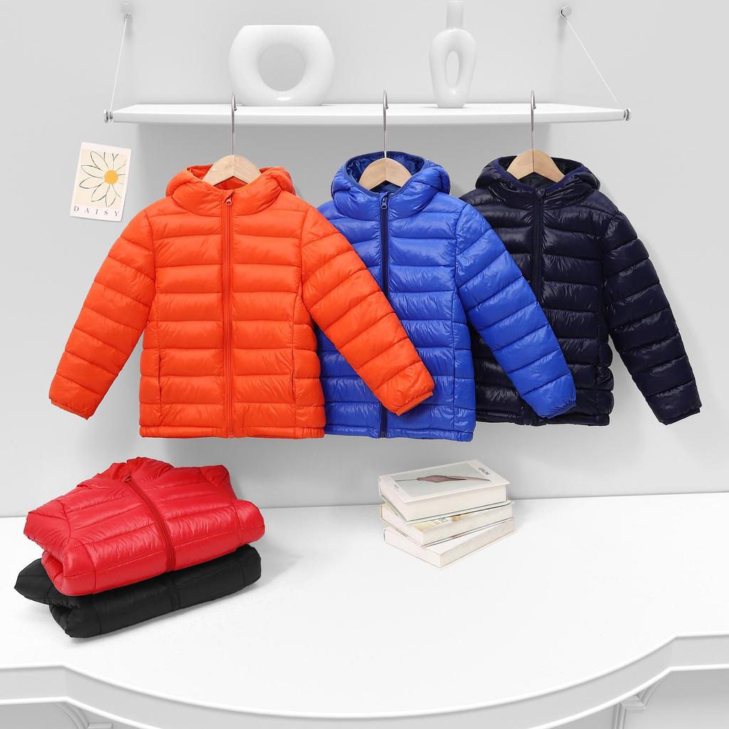 Nuova Giacca Leggera Imbottita in Cotone per Bambini e Bambine, Autunno/Inverno, Taglie Medie e Grandi, Capospalla Caldo, Disponibile