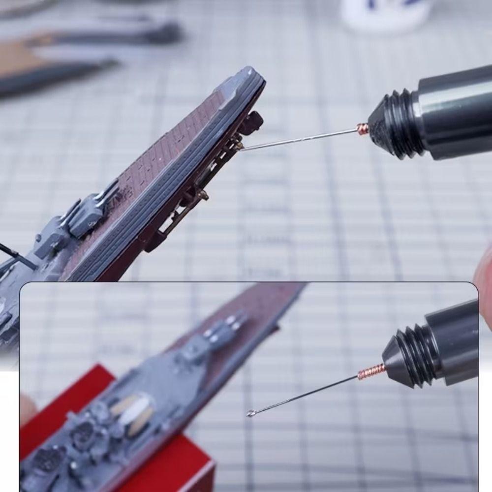Durable Metal Precision Glue Applicator Portable Lightweight Model Glue Applicator Mini Needle Storage Compartment