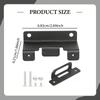 2Pcs 4 Pins Trailer Harness Brackets Hitch Wiring Holder RV Flat Connector