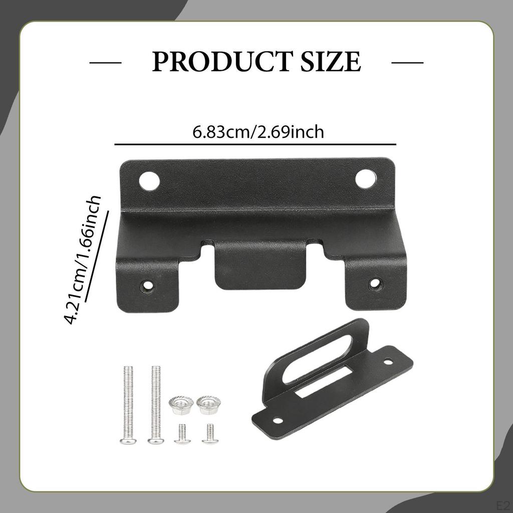 2Pcs 4 Pins Trailer Harness Brackets Hitch Wiring Holder RV Flat Connector