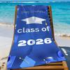 2026 Graduation Season Towel Beach Shower Bath Travel Lightweight Skin Friendly for Pool Camping Cruise Summer