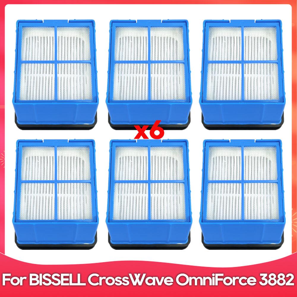 Compatible For ( Bissell CrossWave OmniForce 3882 ) Vacuum Cleaner Replacement Parts Accessories Roller Soft Brush Hepa Filter