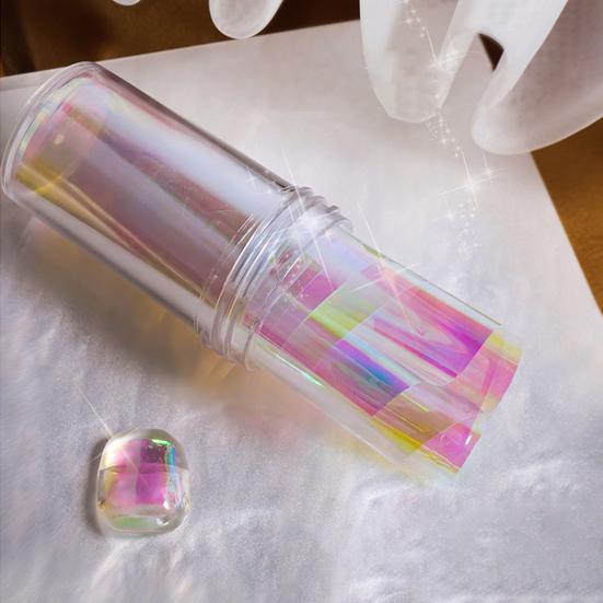 Nagelaufkleber, abnehmbar, glänzende Oberfläche, Kunststoff, DIY Nail Art-Aurora-Film, Maniküre-Transferpapier, Nagelzubehör