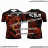 T-shirt Sportiva da Uomo UFC Leggera Traspirante Asciugatura Rapida Collo Tondo Manica Corta Top per Allenamento in Palestra Fitness Confortevole MMA Boxe Te