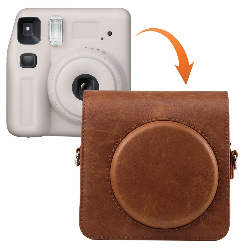 Protective Camera Case Bag for Fujifilm Instax SQ1 Protective Camera Case Bag Large Capacity Dedicated Leather Protective Case