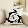 N-Negative Space Rabbit Cushion Cover Natural Linen Pillowcase Set, All-In-One Decor For Sofa, Bedroom & Chair