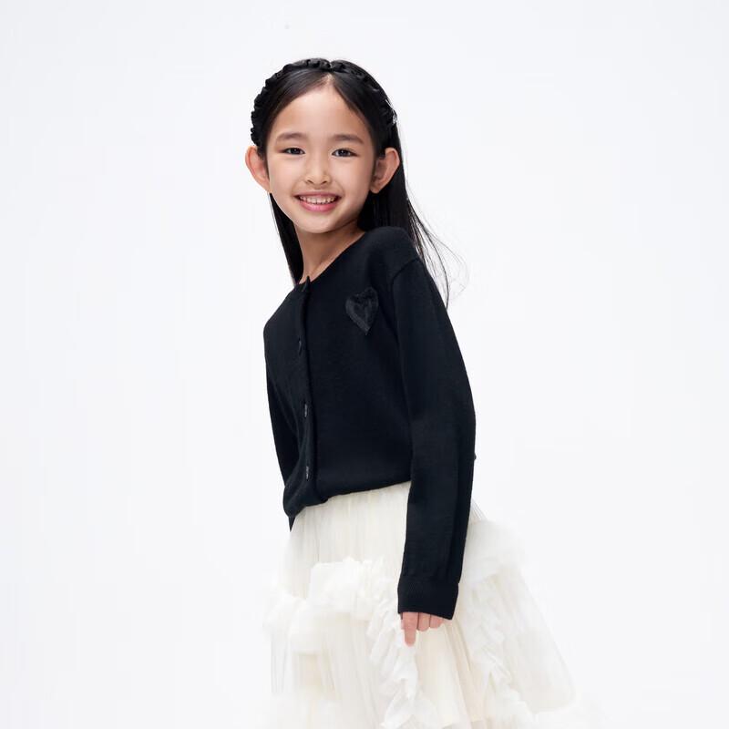 little MO&Co. Girls Wool Blend Knit Cardigan 110