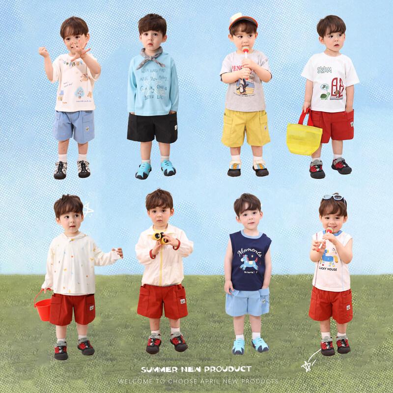 LUSON Baby Boy Summer Cargo Shorts 100