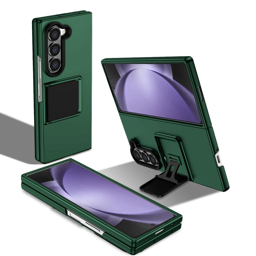 

KEYSION Розкішний чохол Live Stand Case для Samsung Galaxy Z Fold 6 5 5G ПК протиударна задня кришка телефону для Samsung Galaxy Z Fold 5 6 5G for Galaxy Z Fold 6 зелений