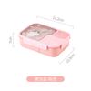 Lunch box scolastica in cartone personalizzabile ad alta capacità con scomparti e posate, regalo ideale per il rientro a scuola e le vacanze