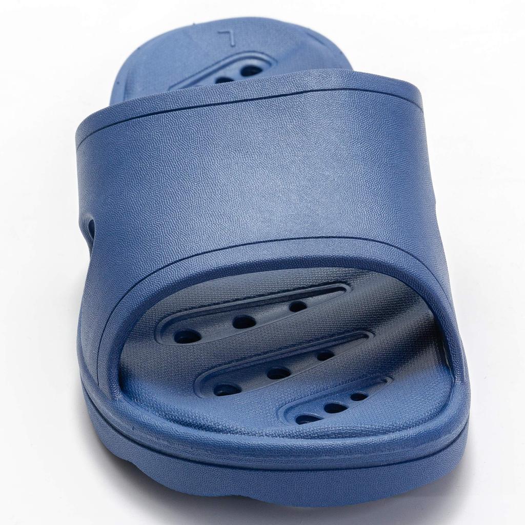 KOCOTA Balcony Sandals with Perforated Size L Shrink-Resistant Soles, Water-Resistant Slippers, Unisex, Navy,