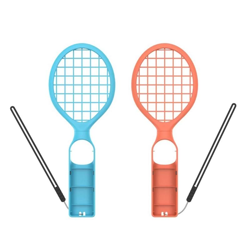 Lightweight Ergonomic Design Tennis Rackets Set Strong Plastic Tennis Rackets Simple to Operate Pair for NS2 Switch2