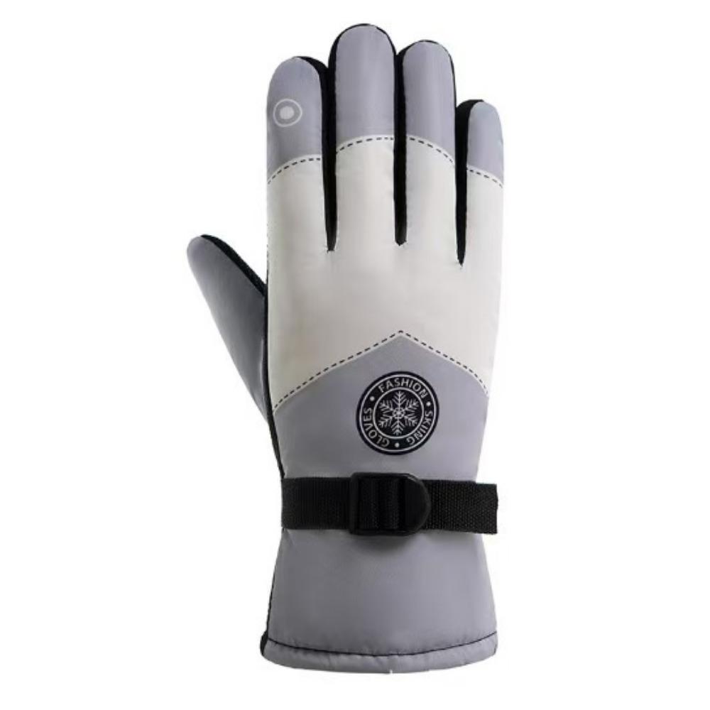 Winter Cotton Gloves Ski Riding Men's Velvet Thickened Warm Women's Windproof, Cold-proof and Antifreeze Electric Vehicle New Outdoor
