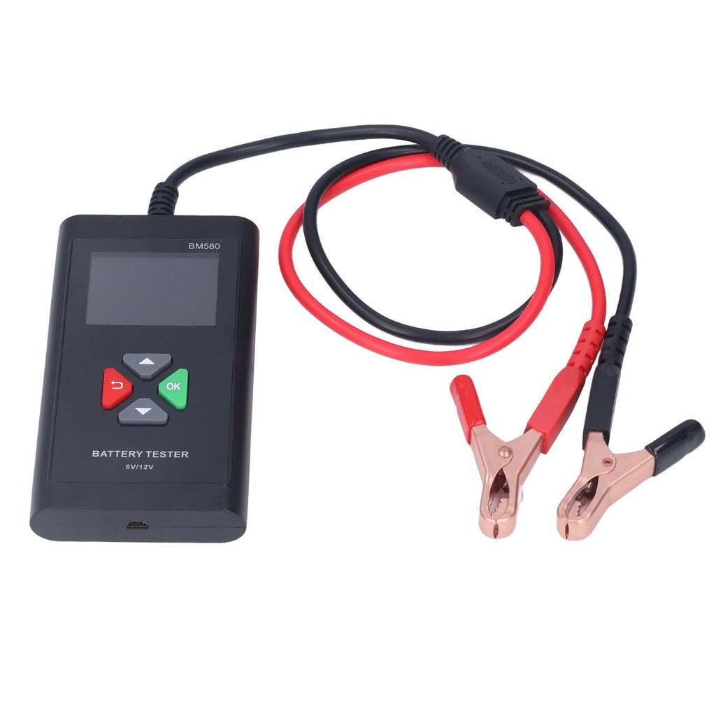 Battery Tester Portable 6V 12V Industrial Automobile Battery Analyzer with 2.4in TFT Color Screen