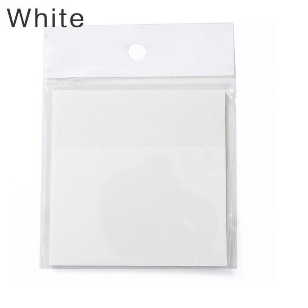 50sheets Transparent Sticky Note Pads Stickers Paper Clear Notepad Posits Waterproof Memo Pad