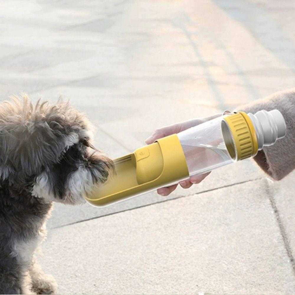 Plastic Dog Water Bottle Leakage Proof Dog Feeder Bowl Dispenser  Travel