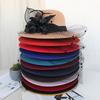 Cappello in Feltro di Lana a Tesa Larga Hebe per l'Inverno Elegante Vintage Accessori da Festa