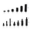 380Pcs Nylon Standoff Set with Spacers, Screws, and Nut 3mm Nylon Hexagonal Washer Nut with Storage Box Enduring