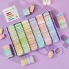 60 Rolls of Japanese Paper Notebook Set - Fresh Checkered Salt Series for Beginners, DIY Material & Notebook Tape