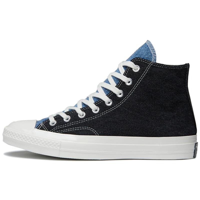 Converse 1970s Renew Denim Chuck Eco-Friendly Series Casual High-Top Sneakers Unisex Denim Blue