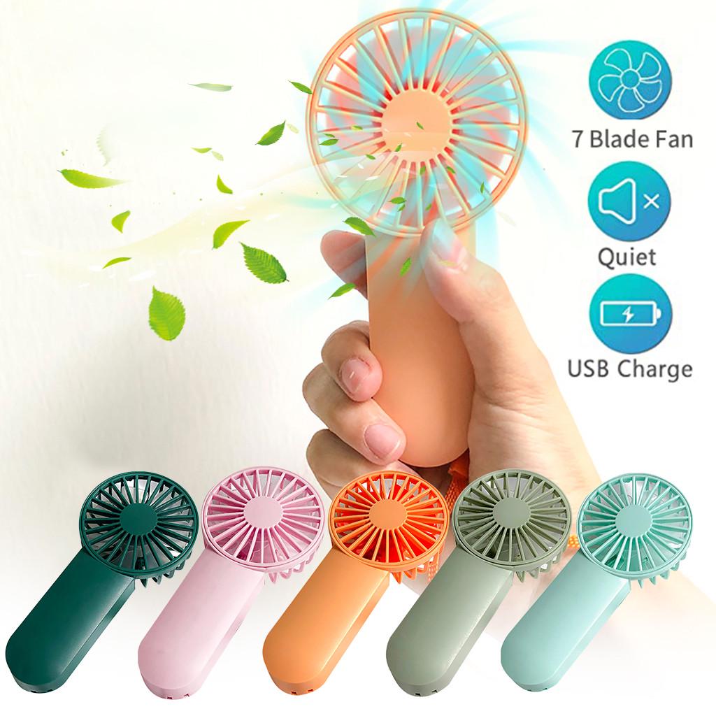 Buy Portable Handheld Fan USB Charge Fan Hanging Fan with Lanyard for