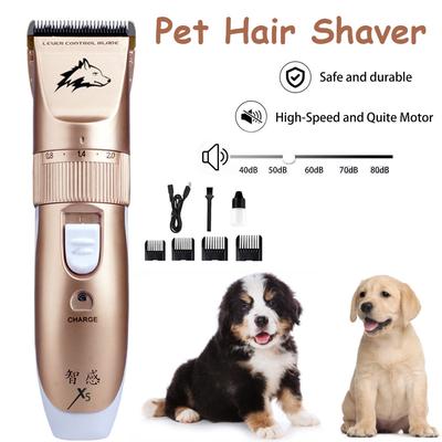 (SU)Pet Metal  Hair Clipper Electric Cordless Grooming Home Haircut 5ML