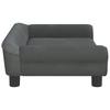 Vidaxl Sofa Dla Dzieci, Ciemnoszara, 70X45X26 Cm, Aksamit