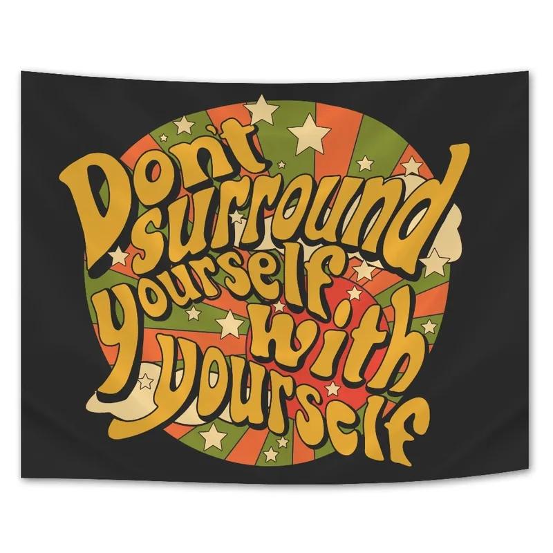 Home Wall Decoration Tapestry Retro Flower Cloud Sun Hanging Cloth Office Living Room Tapestry