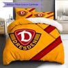 Dynamo Dresden Muster Bettwäsche Bettdecken-Set Heimdekoration Geschenk (1 Bettbezug + 2 Kissenbezüge (ohne Füllung))