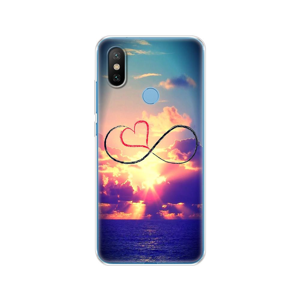 Xiaomi mix 2s için silikon kılıf xiaomi mi mix 2s için yumuşak kılıf kapak mix 2 s arka kapak koruyucu baskı coque
