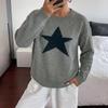 Autumn Winter Five-Pointed Star Lazy Fit Pullover Sweater