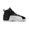 Jordan Air Jordan 12 Retro Playoffs Silver Tone Buckle, Playoff High Top Children's Basketball Shoes Black White 151186-006