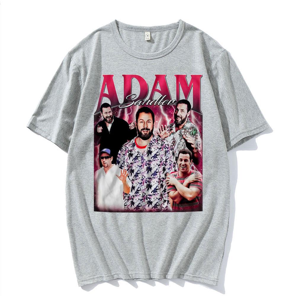 Limited Edition Adam Sandler Retro 90s Style Rap Tshirt Men Women Hiphop Street Y2K Tshirt Casual Oversized Cotton Tshirt