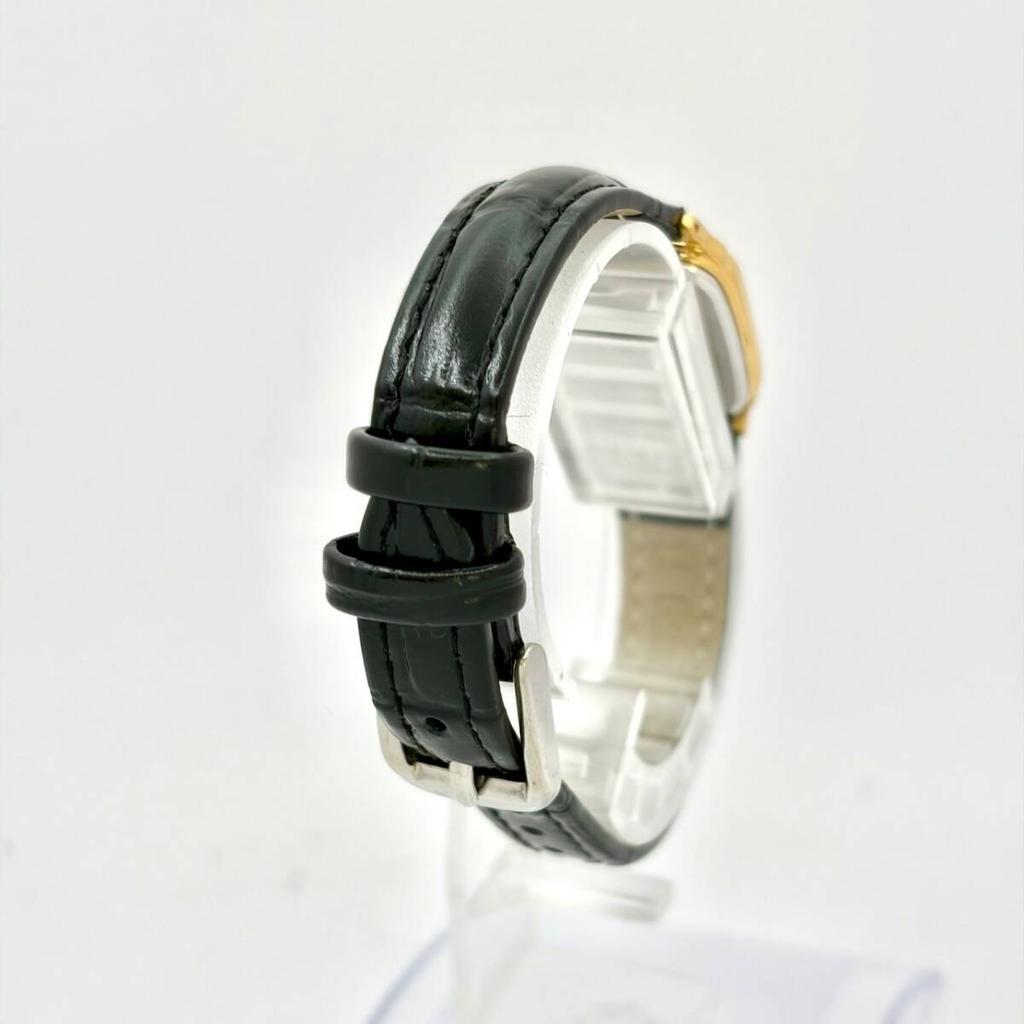 SEIKO Watch Gold Rectangular 918082 New Strap [New Battery] Ladies' 7321-6270