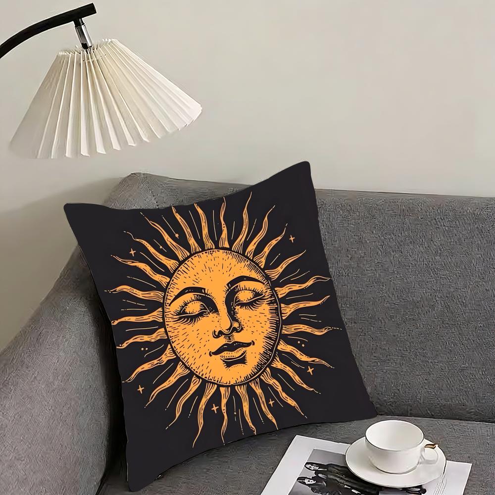 Sun Fashion Cushion Cover Pillowcase Ultra Soft Skin Friendly Fabric Cloud Like Comfort & Concealed Zipper