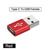 2PCS USB 3.0 To Type C OTG Charger Adapter Connector Type-C To USB Male To Type-c Adapt Converter for PC MacBook Car USB Ipad